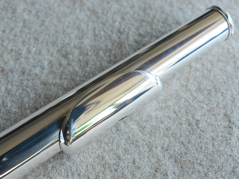 PEARL MAESTAシルバー Hand Made RE C＋H足部管付 総銀フルート 美品