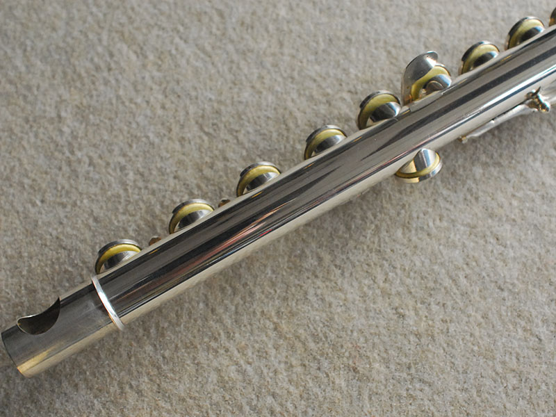 フルート ルーダルカルーテ社(型番不明) 調整済 美品 Pearl PF-665E フルート 頭部管銀製 C足部管 オフセット