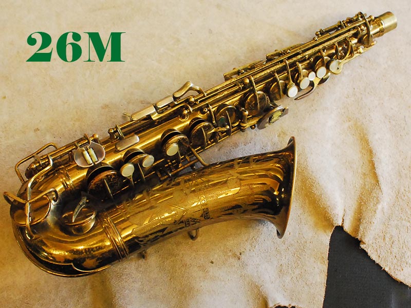 C.G.CONN 26M VIII STAMP　オリジナルラッカー　30万番台　Gloger Neck付アルトサックス