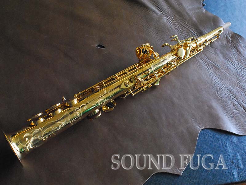 YANAGISAWA S-9030 総銀製 GP 特別彫刻入ソプラノサックス 極上