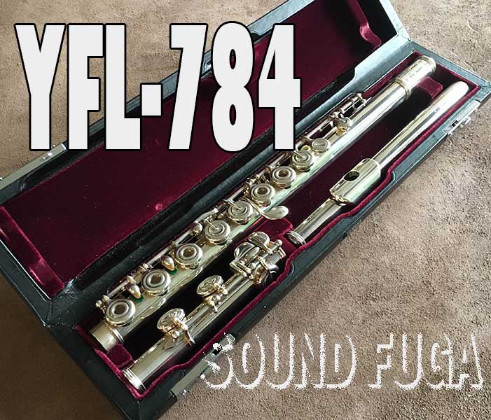YAMAHA YFL-784　総銀　リングキー　フルート　プロ使用品