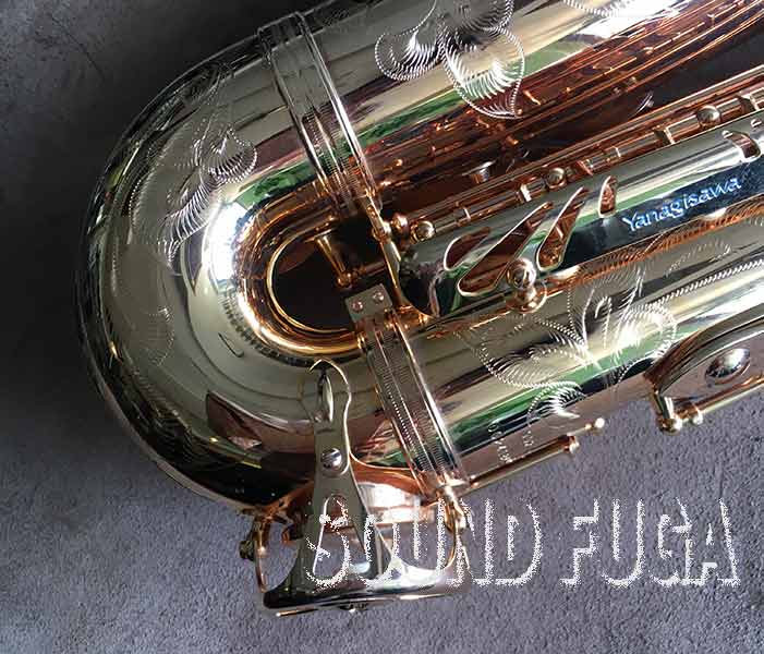 【美品】ヤナギサワ A-992PGPアルトサックスブロンズ製ピンクゴールド仕上げ 店頭販売品】【調整済み】Yanagisawa アルトサックス A-992PGP