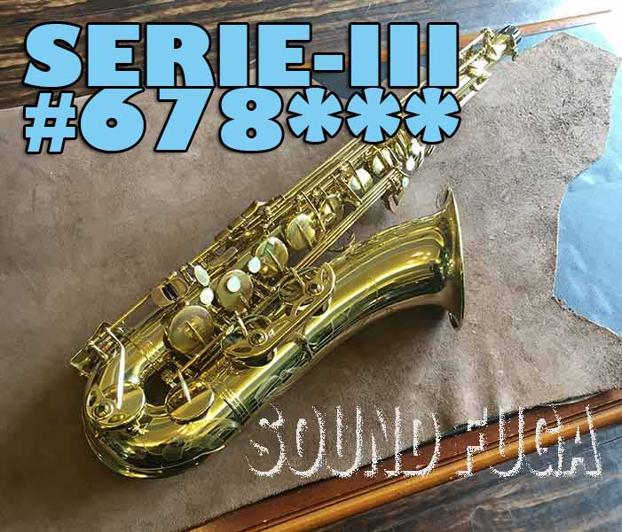 H Selmer Serie Iii 彫刻付 67万番台 テナーサックス