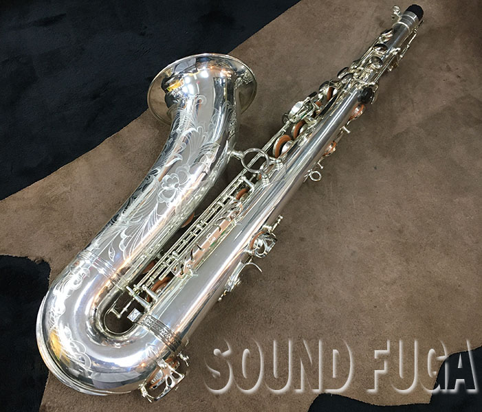 テナーサックス 銀メッキ 高品質レプリカ 改良品 F#キー無し 即演奏OK WOODSTONE WST-V HIGH F#キー付 テナーサックス